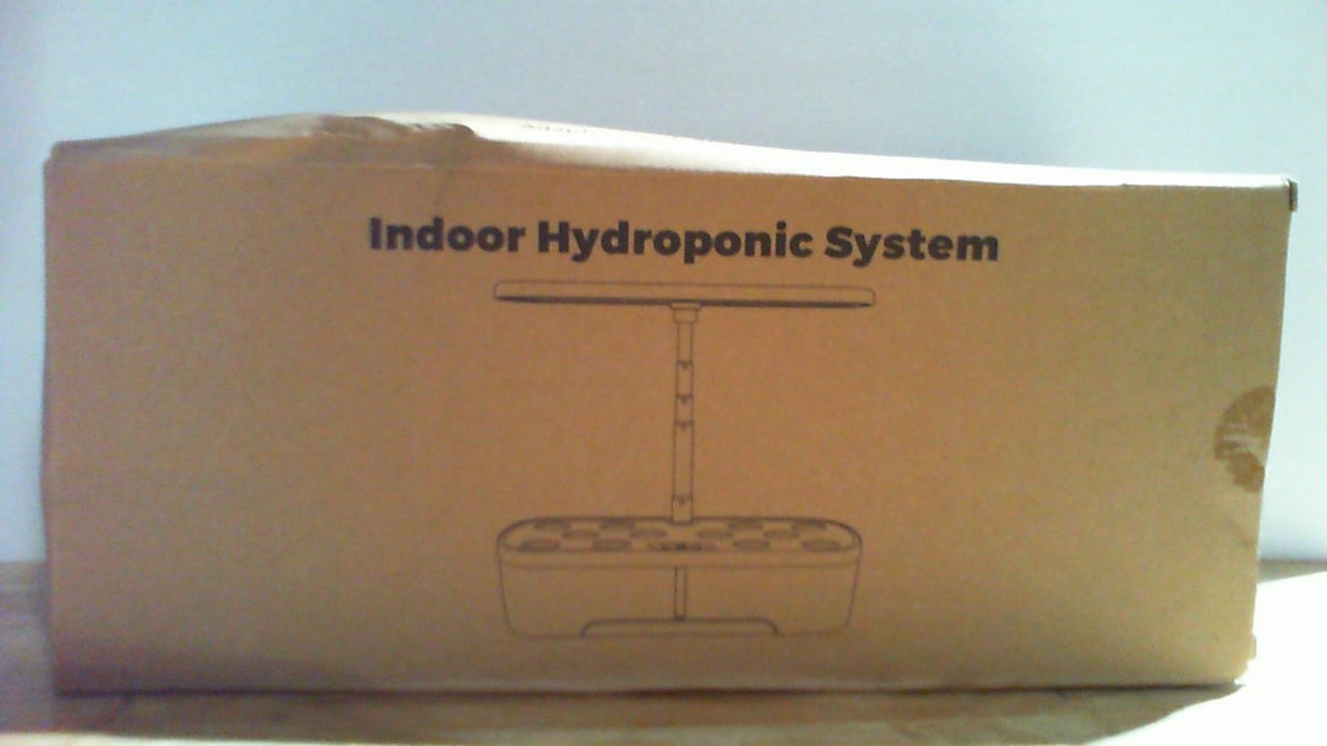 Sistema de cultivo hidropónico para jardín interior CYBSDF con 12 cápsulas, jardín de hierbas para interiores con luz LED de cultivo, altura ajustable hasta 30 cm, hidroponía para toda la familia.