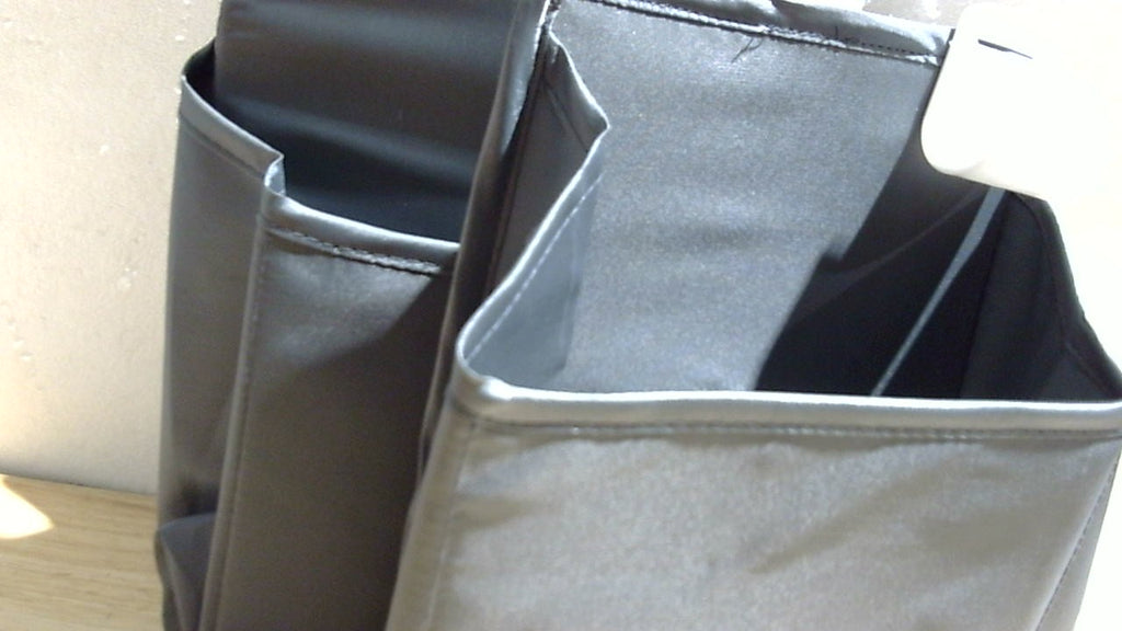 surebaby Organizador colgante para pañales, organizador 3 en 1 para cuna, organizador de pañales para cuna y cambiador (gris)
