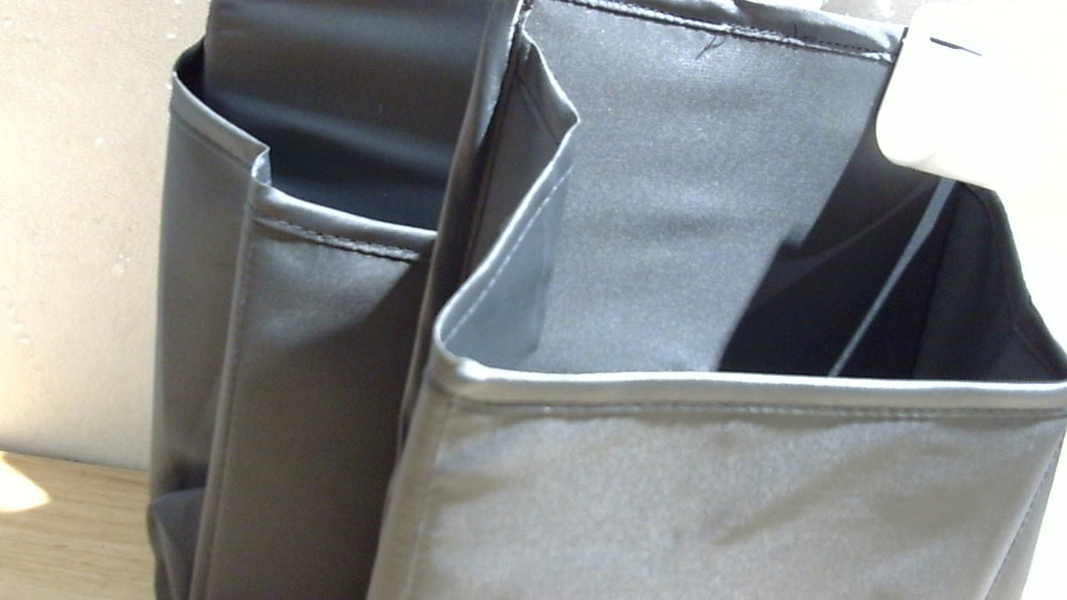 surebaby Organizador colgante para pañales, organizador 3 en 1 para cuna, organizador de pañales para cuna y cambiador (gris)