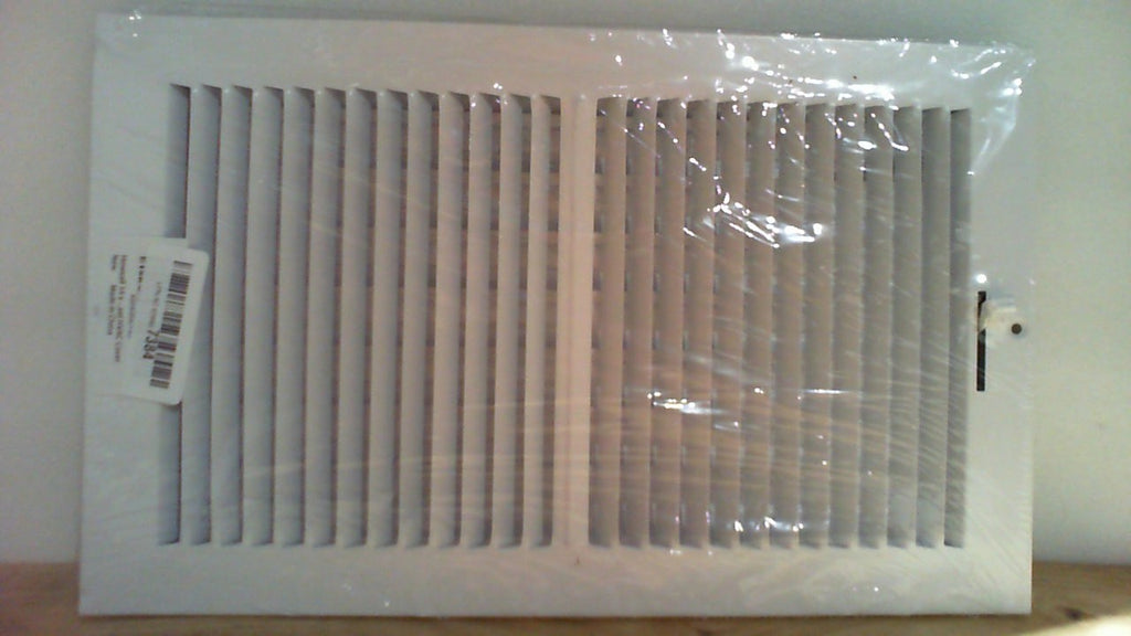 Rejillas de ventilación de 14 x 8 pulgadas [Abertura del conducto] para pared o techo - Ventilación de acero de 2 vías con alto flujo de aire - Rejilla de pared/techo ajustable, 15-3/4 pulgadas x 9-3/4 pulgadas [Dimensiones generales]