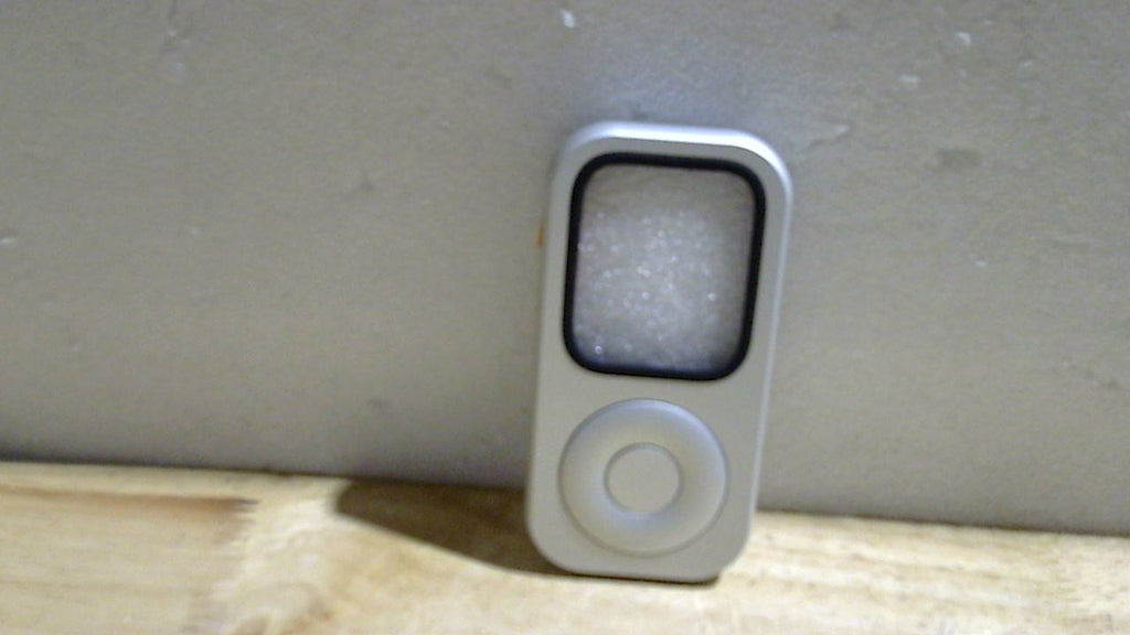 Funda protectora de aleación de aluminio WGP RePod para Apple Watch Series 7/8/9, estilo retro iPod con diseño de rueda de clic (45 mm, plata)