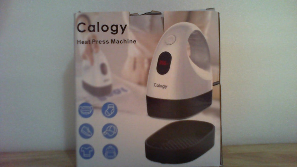 Mini prensa térmica Calogy, máquina de transferencia de calor, control de temperatura constante, base de seguridad aislada, ideal para manualidades, camisetas, sombreros, gorras y almohadas (verde pomelo).