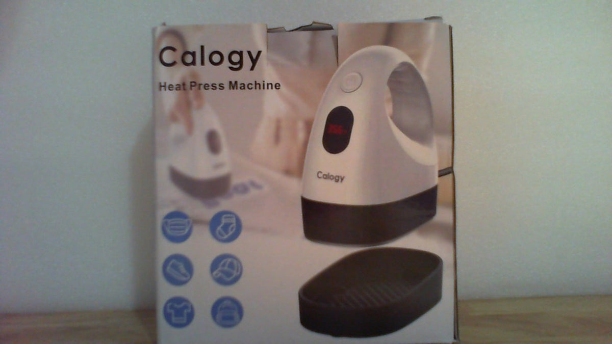 Mini prensa térmica Calogy, máquina de transferencia de calor, control de temperatura constante, base de seguridad aislada, ideal para manualidades, camisetas, sombreros, gorras y almohadas (verde pomelo).