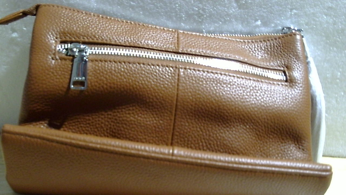Bolsos cruzados clásicos de cuero Befen para mujer, bolso cruzado pequeño de cuero marrón moderno con ranuras para tarjetas RFID para uso diario.