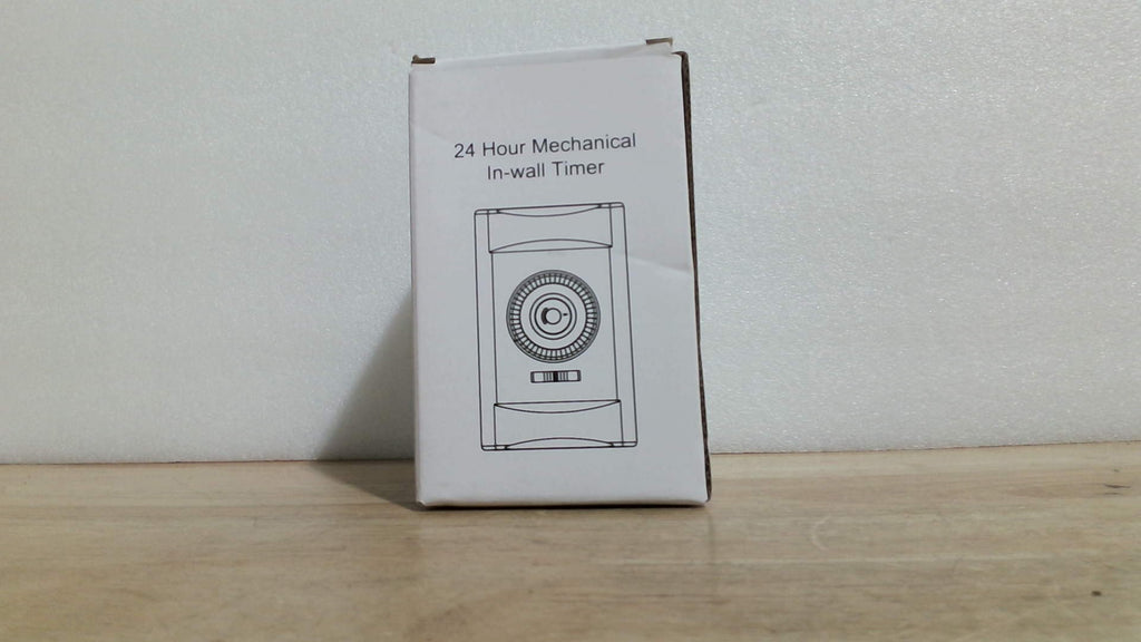 Interruptor de luz mecánico empotrable de pared de 24 horas, 15 A, intervalos de 30 minutos, temporizadores de luz para lámparas de interior, requiere cable neutro, temporizador de dial para luces y ventiladores, certificado ETL.