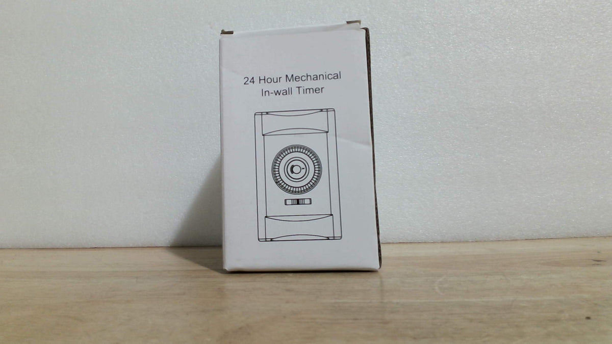 Interruptor de luz mecánico empotrable de pared de 24 horas, 15 A, intervalos de 30 minutos, temporizadores de luz para lámparas de interior, requiere cable neutro, temporizador de dial para luces y ventiladores, certificado ETL.