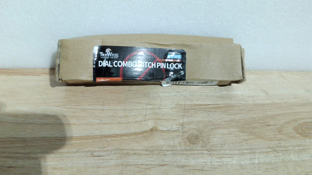 Candado de enganche de remolque sin llave TrkWyze para receptores de 2" y 2-1/2", candado de enganche de remolque resistente a la corrosión, longitud útil de 3-1/2", pasador de enganche de bloqueo de 5/8", GTW de 10,000 lb (paquete de 1 sin llave)