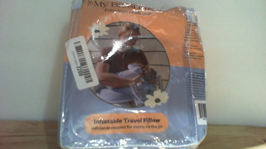 Almohada de lactancia inflable de viaje My Brest Friend para amamantar, dar el biberón y brindar soporte postural con funda, Horizon
