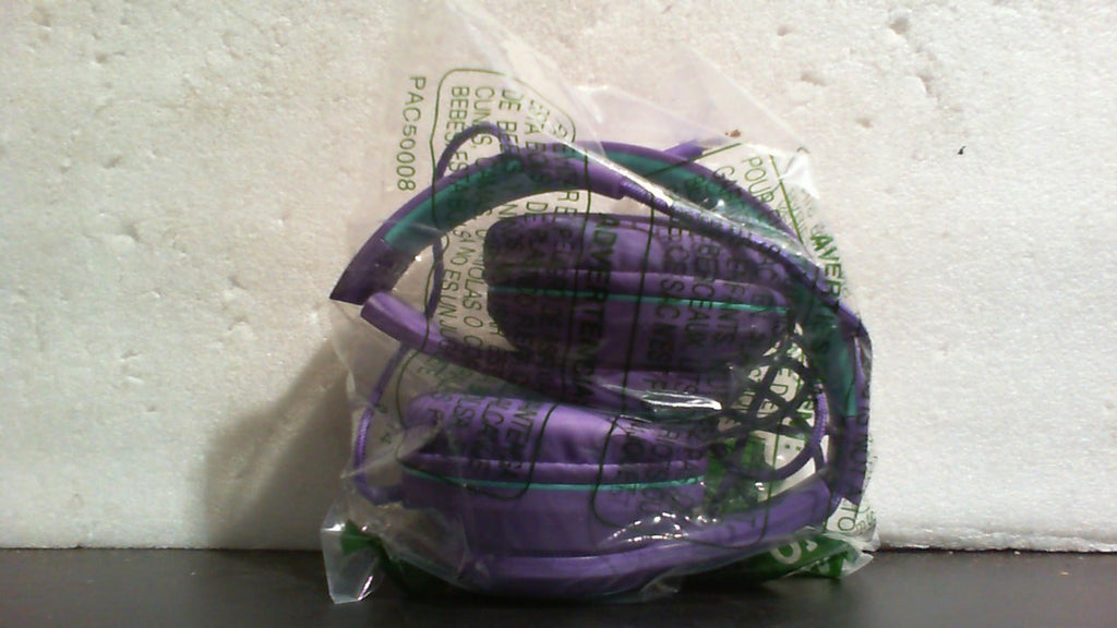Auriculares supraaurales con cable JOMILIN A8 con micrófono, ligeros, plegables y portátiles, con cable de 1,5 m que no se enreda y conector de 3,5 mm para smartphone, tablet, ordenador y reproductor MP3/4 (morado).