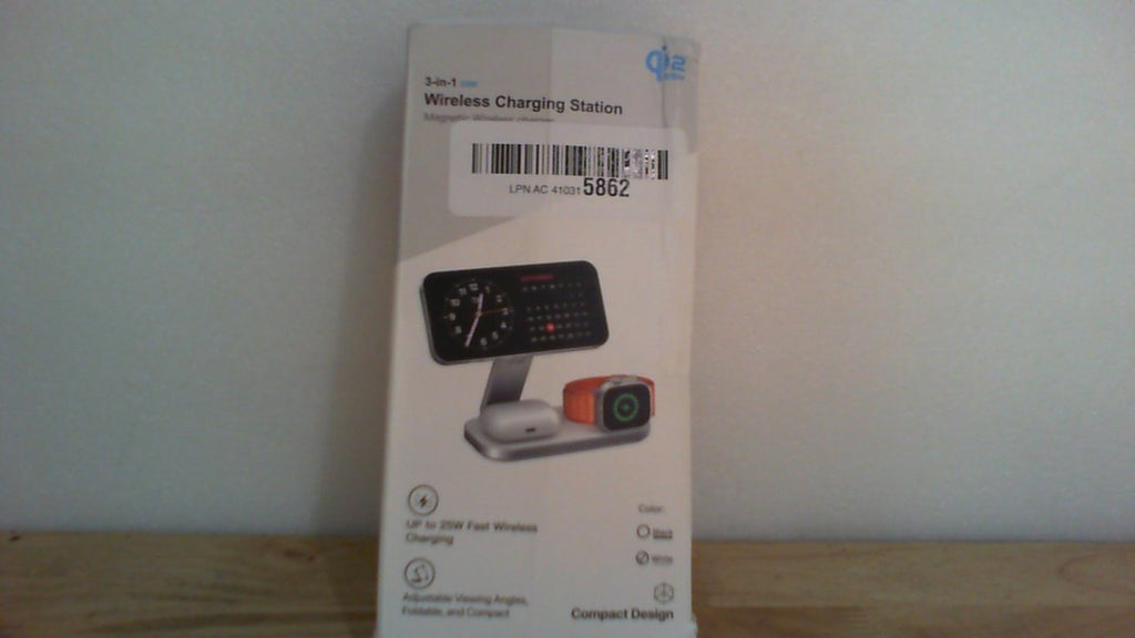 Estación de carga 3 en 1 para dispositivos Apple, cargador inalámbrico magnético plegable de 25 W con certificación Qi2, compatible con MagSafe para iPhone 17e/17/16/15/14/13/12/Air Series, Apple Watch y AirPods.