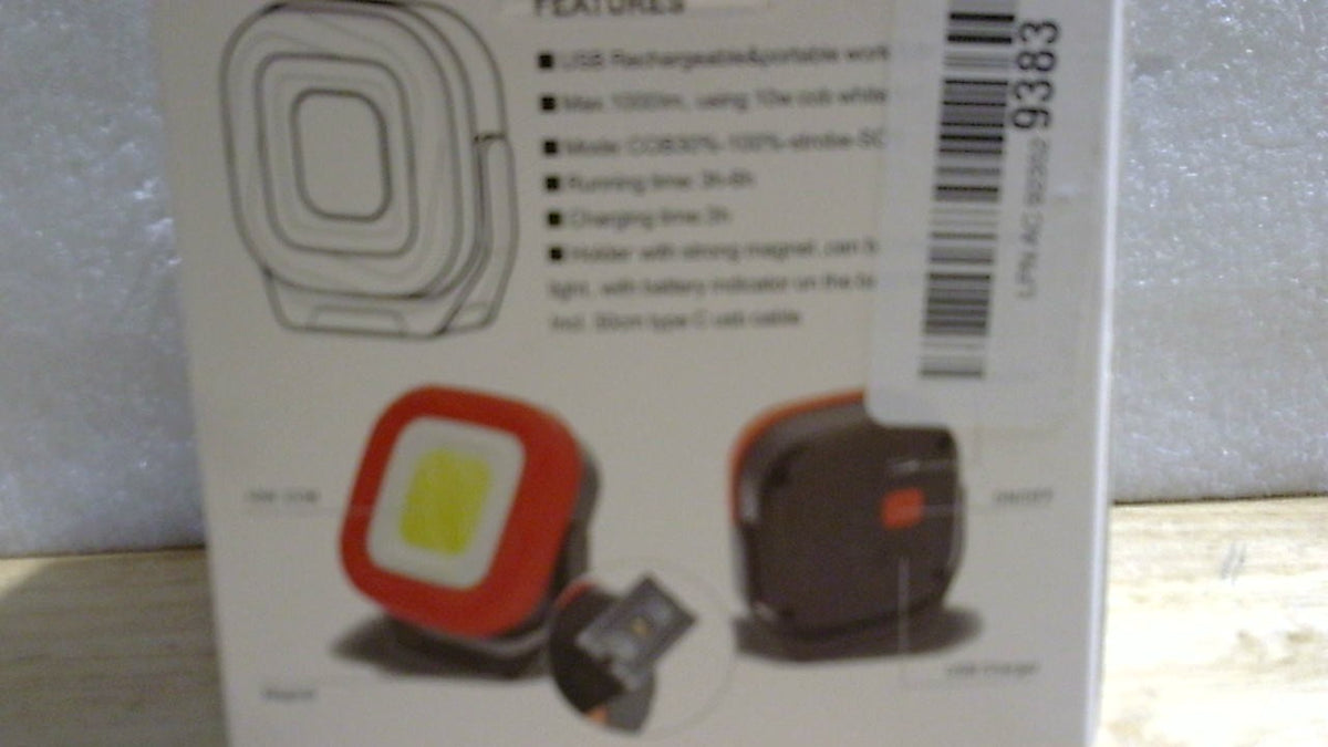 Linterna magnética de trabajo ORHOMELIFE, 42 LED, 1000 lúmenes, recargable, portátil, para inspección, reparación de automóviles, camping, emergencias e iluminación en obras (2 unidades).