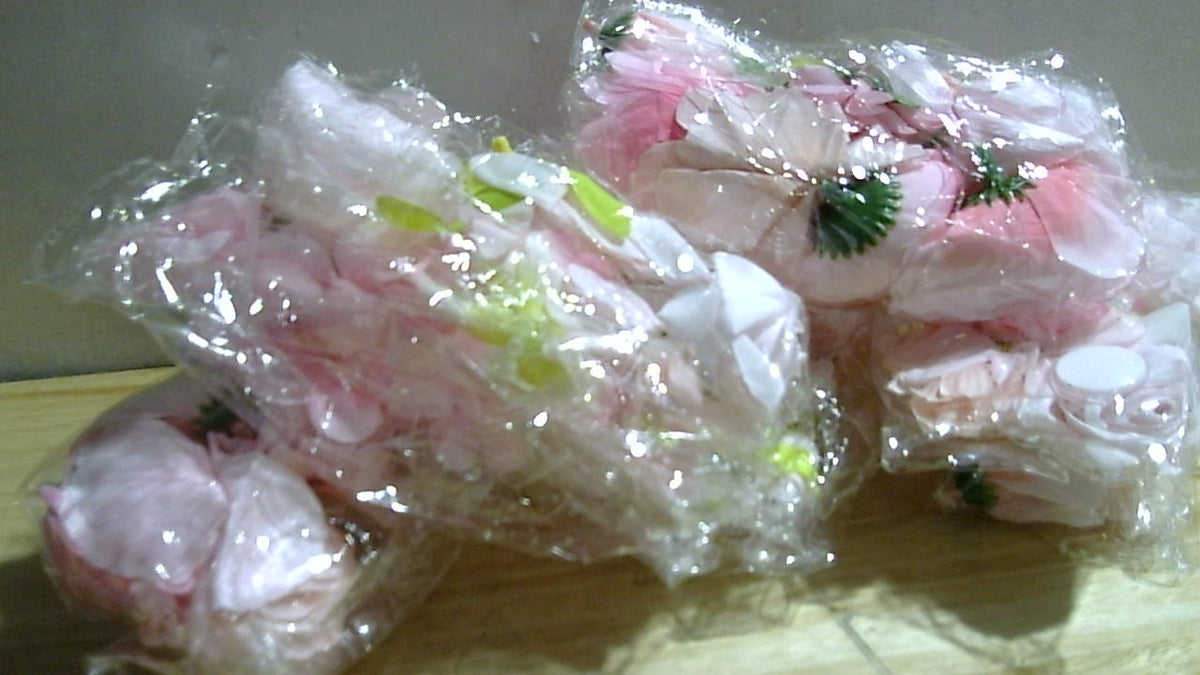 Guirnalda de flores artificiales de 8 piezas y 16 metros (52,5 pies) para colgar, con ganchos. Ideal para fiestas de primavera, bodas, bodas, cumpleaños, baby showers y decoración de jardines (rosa).