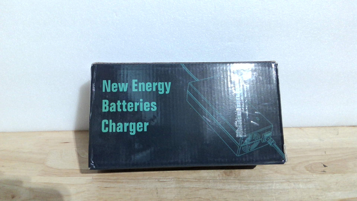 Cargador de baterías BROODAY de 14,6 V y 10 A para baterías de fosfato de hierro y litio de 12 V: carga rápida, alta eficiencia, indicador LED, diseño duradero con protección contra sobrecalentamiento.