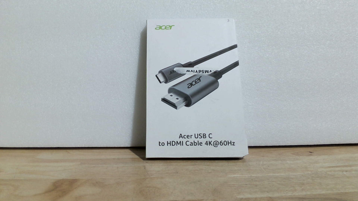 Cable Acer USB C a HDMI para oficina en casa, 2 metros (4K a 60 Hz), compatible con Thunderbolt 4/3, cable trenzado de alta velocidad tipo C a HDMI 2.0 para MacBook Neo, iPhone 17/16 Pro/Max, iPad Pro, Galaxy S25, Surface