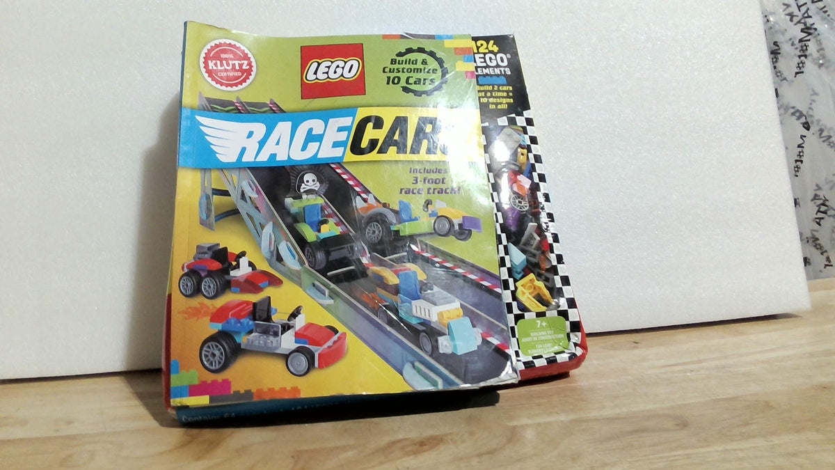 Kit de actividades STEM de coches de carreras Lego KLUTZ, pequeño