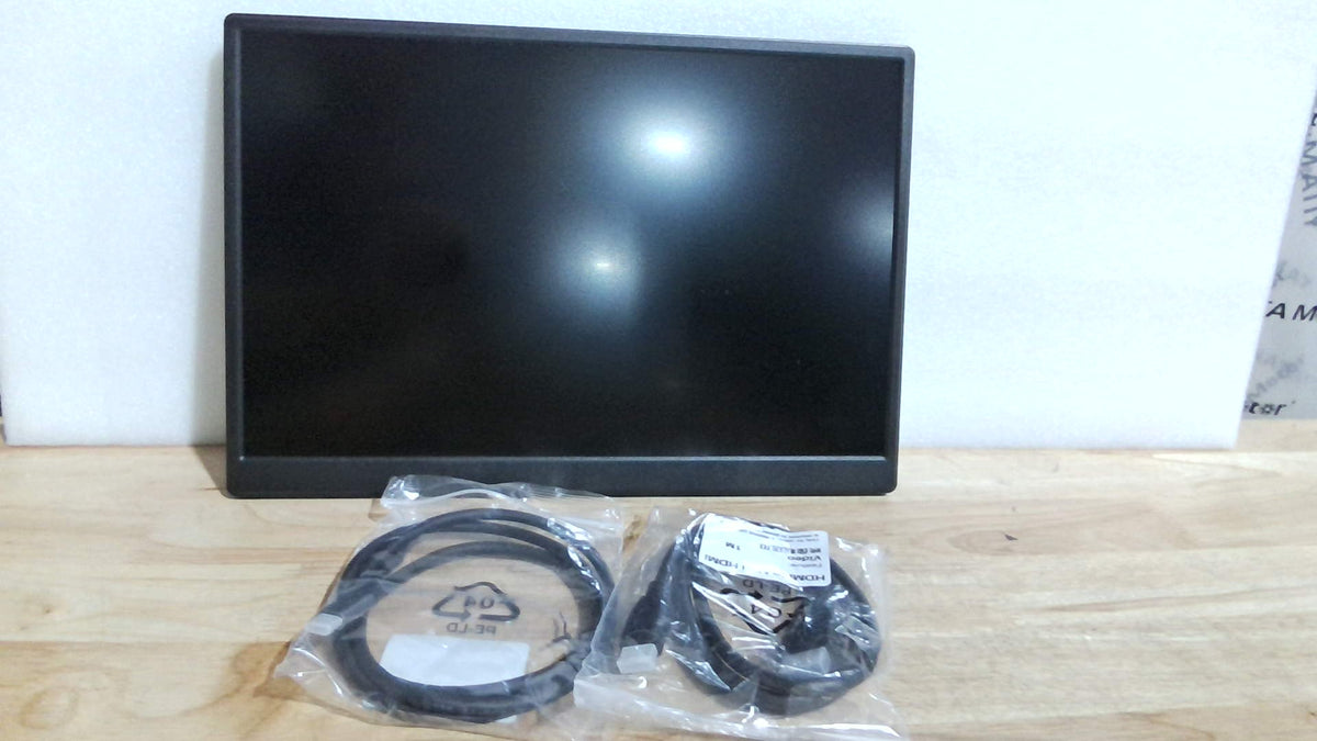 Monitor portátil ForHelp de 14 pulgadas FHD1200P ultradelgado para portátil, USB-C y HDMI Plug & Play, 100% sRGB, altavoces duales, extensor de pantalla. Soporte integrado, para portátil, PC, teléfono, Xbox, PS4/5.