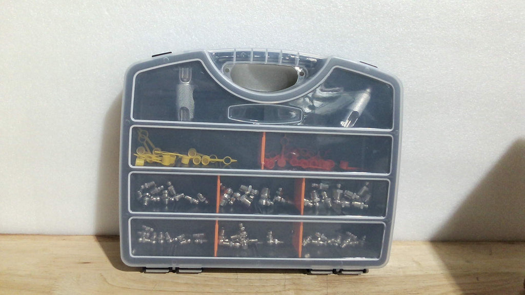 Kit completo de reemplazo de boquillas de engrase Dreyoo, herramienta de engrase Zerk para pistola de engrase, boquillas Zerk SAE y métricas, multiherramientas, tapas protectoras y surtido de herramientas de limpieza y extracción.