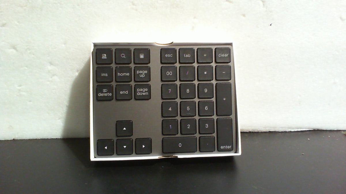 Teclado numérico Bluetooth JOYEKY, teclado numérico inalámbrico, teclado numérico externo recargable USB-C de 34 teclas, teclado para entrada de datos financieros para iMac, MacBook Air/Pro, PC de escritorio, portátil.