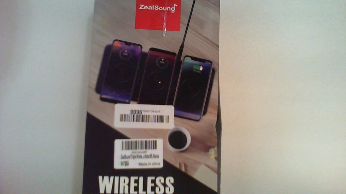 Base de carga inalámbrica ZealSound, alfombrilla de carga 3 en 1 para iPhone, Samsung Galaxy, Pixel, AirPods y Galaxy Buds, adaptador de 24 W incluido, ultradelgada, compatible con fundas, de cuero sintético, para el hogar, la oficina y los viajes.