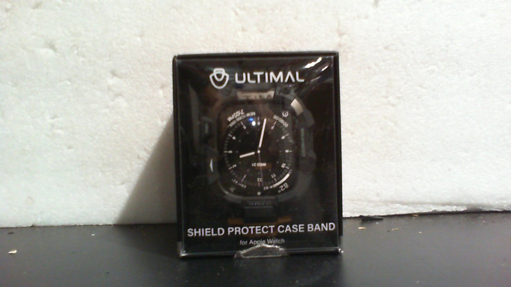 Funda resistente ULTIMAL con correa para Apple Watch de 49 mm, compatible con Apple Watch Ultra 3/2/1, cubierta protectora antigolpes de grado militar para iWatch Tactical Band para hombre (marrón café, 49 mm)
