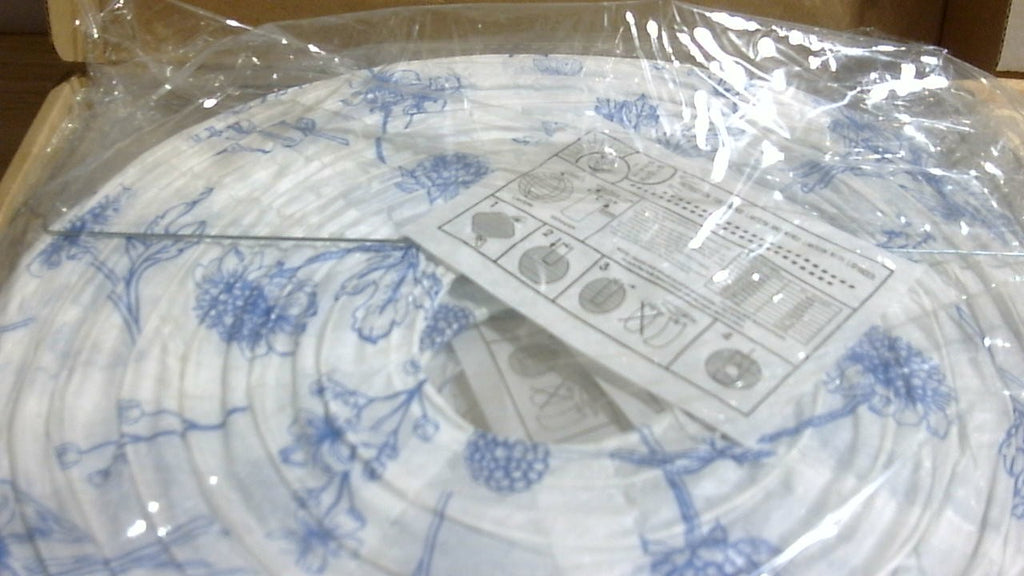 Baquler 8 piezas de farolillos de papel estilo chinoiserie para fiestas, decoración floral azul y blanca, farolillos colgantes de 30 cm, 2 estilos para primavera, verano, té, baby shower, despedida de soltera, boda, jardín, cumpleaños, decoración