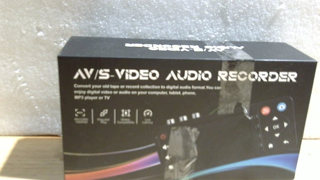 Convertidor de VHS a digital con pantalla HD de 4", convertidor de VCR a digital, conversión a MP4. Compatible con VHS, VCR, DVR, DVD, Hi8, Mini DV y videocámaras (cintas/reproductor de DVD no incluidos).