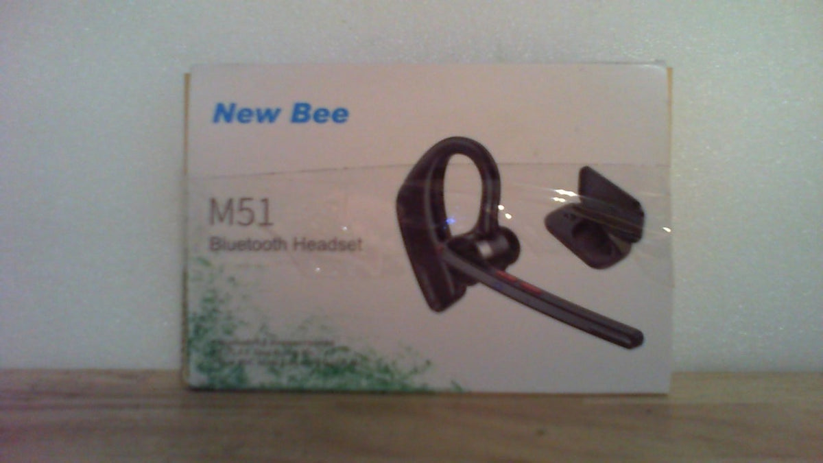 Auriculares Bluetooth New Bee, auriculares inalámbricos Bluetooth para celular con estuche de carga de 500 mAh, 80 horas de reproducción, V5.2, micrófono dual, cancelación de ruido, manos libres, ideales para la oficina y para conducir.