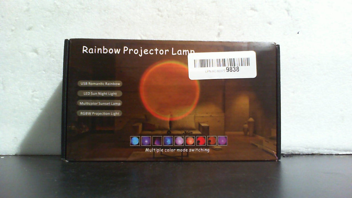 Lámpara proyector XEBKOR Sunset, lámpara de proyección LED multicolor con cambio de color, botón de encendido/apagado y control por aplicación, rotación de 360 grados, lámpara de luz solar para dormitorio, fotografía, fiestas