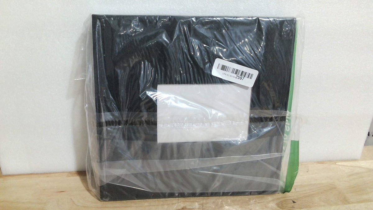Álbum de fotos autoadhesivo grande Remowith con cubierta de lino transparente, 60 páginas para fotos de 4x6, 5x7 y 8x10 pulgadas, libro de recuerdos para la familia, bebés y bodas, negro, 11x10.6 pulgadas.