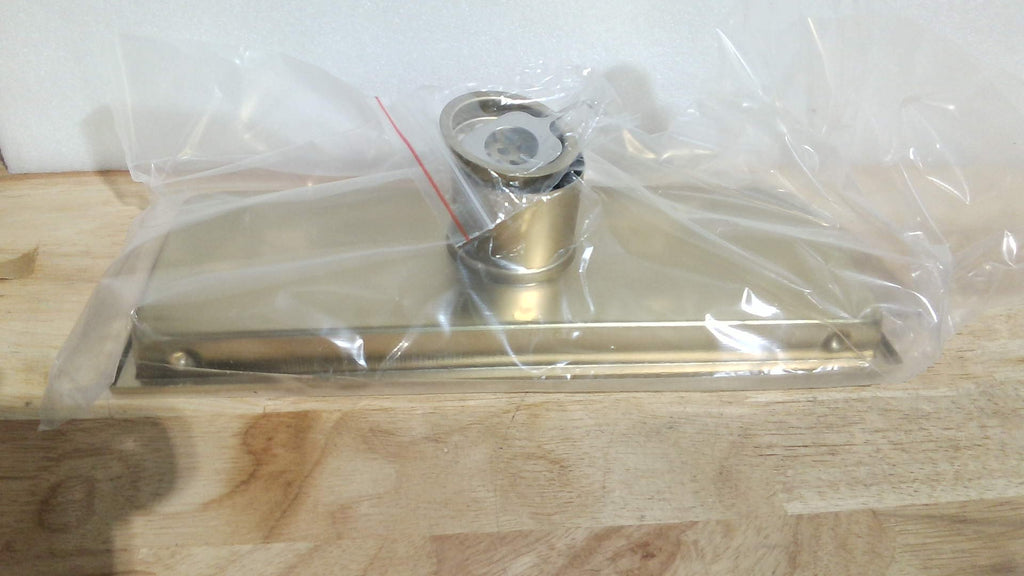 DEOKXZ Desague Lineal para Ducha 12 pulgadas Dorado Cepillado | con Rejilla para Azulejo, Tapa Oculta Desmontable, Acero Inoxidable SUS304