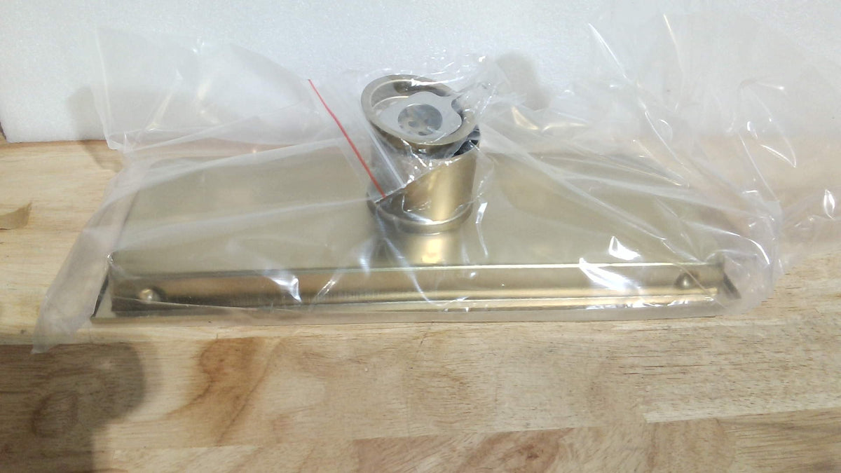 DEOKXZ Desague Lineal para Ducha 12 pulgadas Dorado Cepillado | con Rejilla para Azulejo, Tapa Oculta Desmontable, Acero Inoxidable SUS304