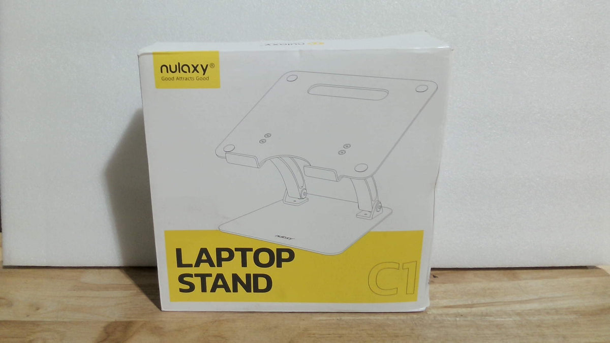 Nulaxy Soporte Ergonomico Ajustable para Laptop | Elevador Plegable de Doble Diseno con Ventilacion, Portatil, para Correccion de Postura, Compatible con Mac 10-17 pulgadas
