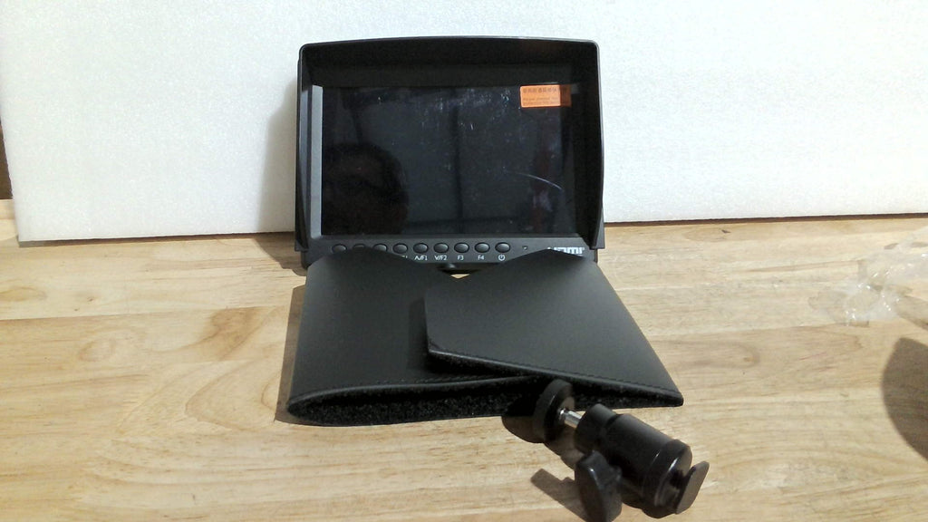 SOLO VIENEN 3 PIEZAS Monitor de Campo Neewer F100 7" para Cámara | Asistente de Video HD IPS 1280x800 | Entrada HDMI 1080p | Con Parasol y Cabezal de Bola | Para DSLR y Estabilizadores