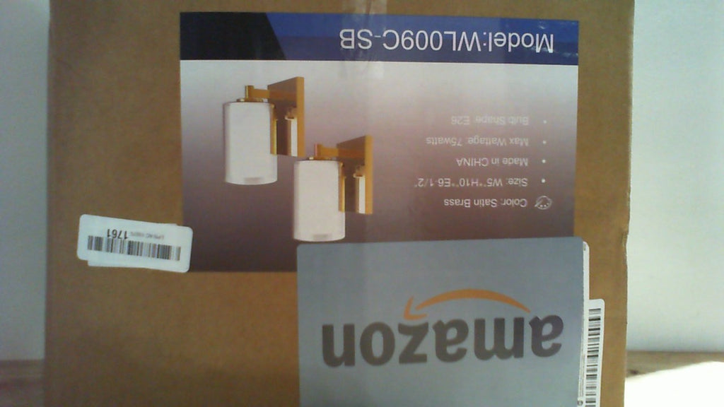 Juego de dos apliques de pared Kalium para baño, dormitorio, sala de estar, pasillo, escalera interior y espejo. Lámparas de tocador modernas de estilo rústico con pantalla de doble cristal y base de metal dorado inoxidable, casquillo E26.