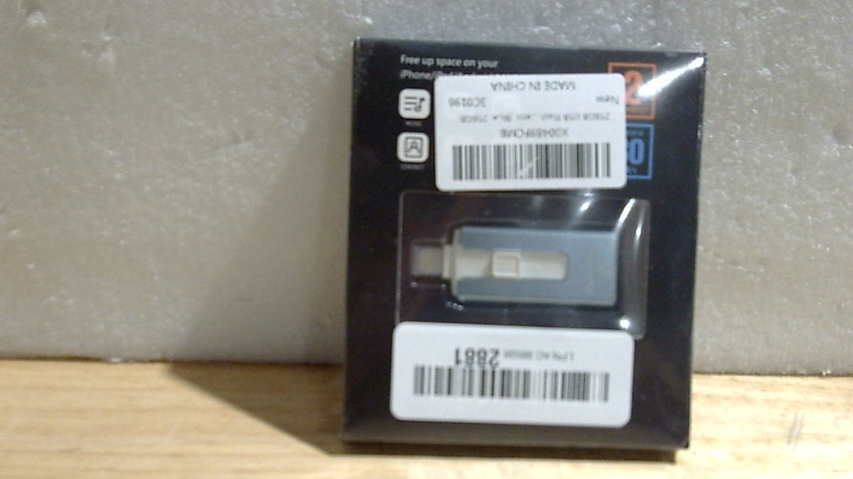Memoria USB de 256 GB para teléfono y tableta, unidad flash externa USB de alta velocidad para guardar fotos y vídeos (azul, 256 GB).