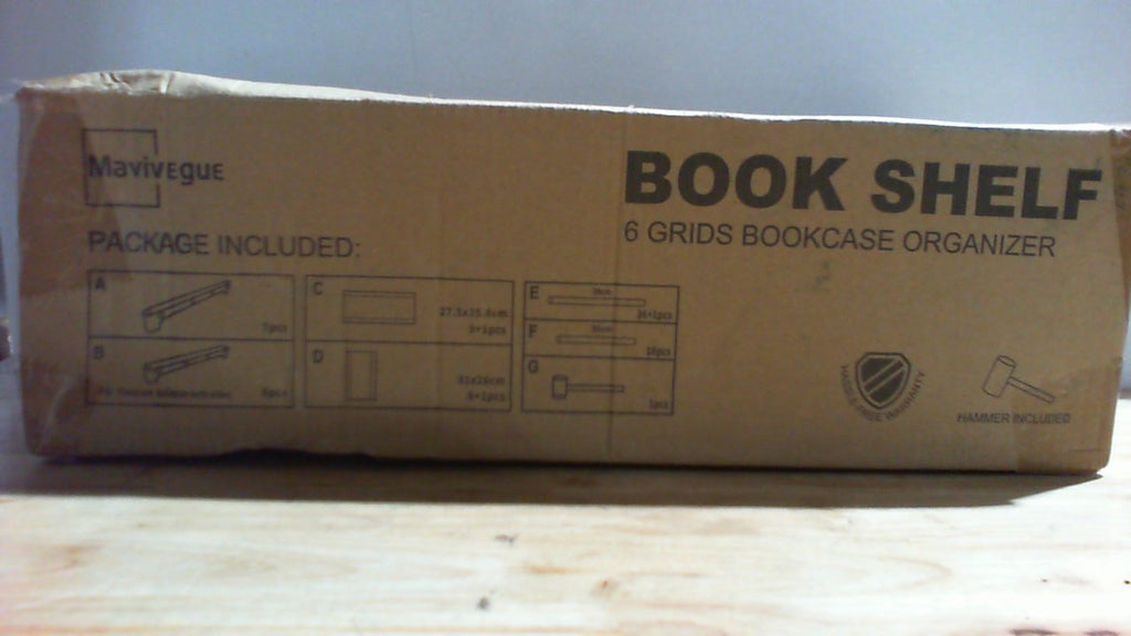 Mavivegue Book Shelf (Organizador de Estantería de 6 Cubos)