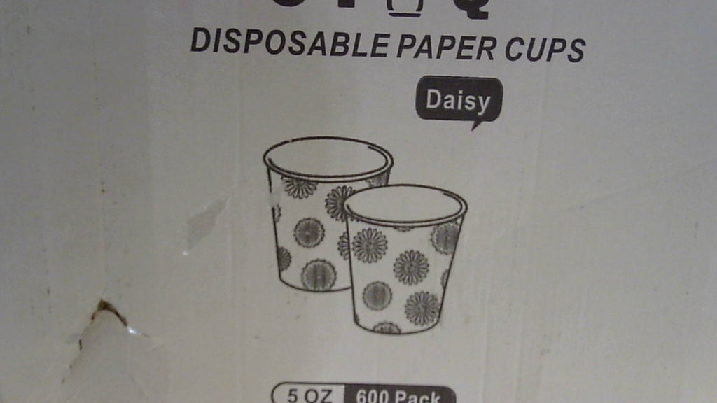 SIUQ 600 Vasos de Papel 5 oz | Desechables para Bano | Pequenos para Enjuague Bucal | Bebidas Frias o Calientes | Mini Vaso para Fiesta, Picnic, BBQ y Viaje | Diseno Margaritas