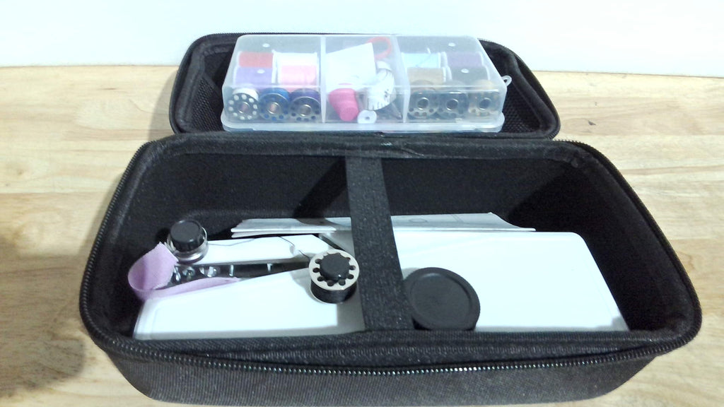 Maquina de Coser de Mano para Principiantes | Portatil Inalambrica, Una Velocidad, para Reparaciones DIY con Accesorios