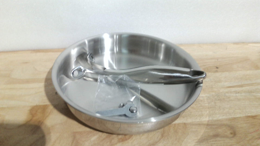 Umite Chef Sarten de Acero Inoxidable 5 Capas 8 pulgadas | Antiadherente Profesional sin PFOA ni PTFE | Apto Lavavajillas y Horno | Mango Frio