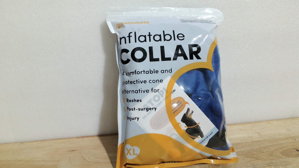 VIENE UN SOLO PAQUETE SELLADO BENCMATE Collar Inflable para Perro | Alternativa al Cono | Suave para Perros y Gatos Pequenos, Medianos y Grandes | Recuperacion Postoperatoria | Talla XL | Azul