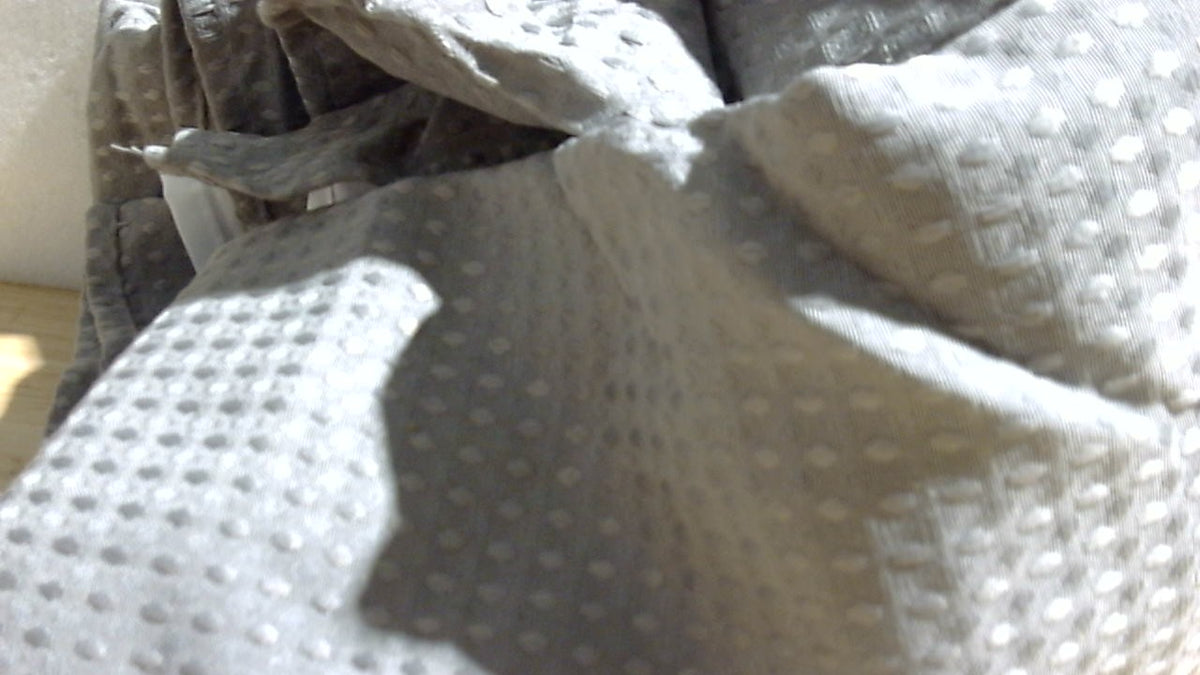 USADO-EUTXL Set de Cortina de Bano y Forro Gris | Tejido Waffle Texturizado 230GSM de Alta Resistencia | Cortina de Bano de Lujo Estilo Hotel | 71 x 74 pulgadas