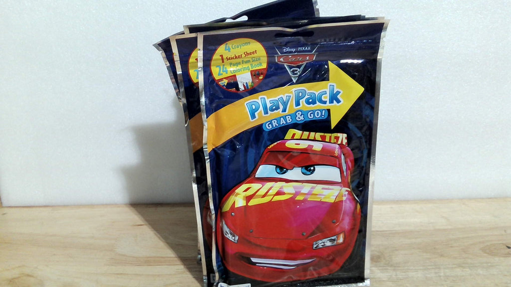 Paquete de 12 Sets de Actividades Disney Pixar Cars 3, Grab and Go Play Packs