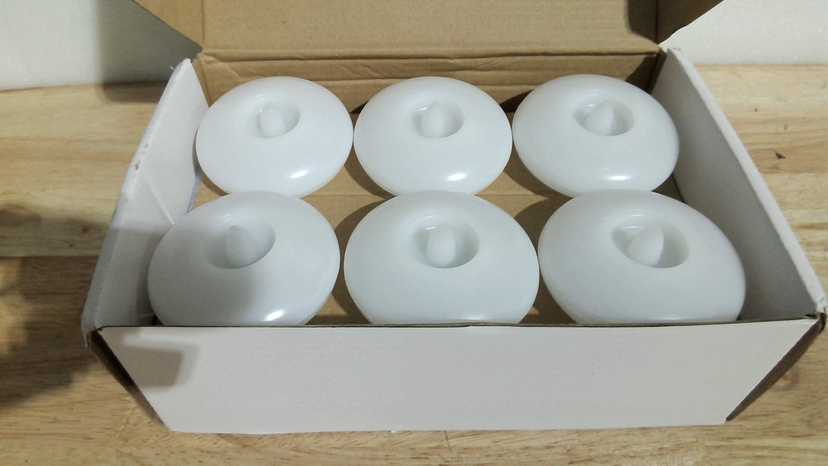 Homemory Set de 12 Velas Flotantes LED sin Llama de 3 Pulgadas | 200 Horas, Blancas a Batería e Impermeables | Tealights para Floreros y Centros de Mesa de Boda