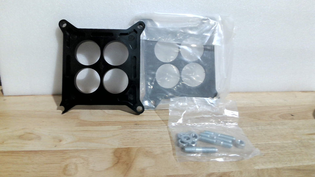 contiene 2 piezas y un paquete con tornillos Espaciador de Carburador SHLPDFM Fenólico 1/2 Pulgada | Compatible con Holley 4150/4160 y AFB | Chevy 4BBL SBC BBC | Juego de 1