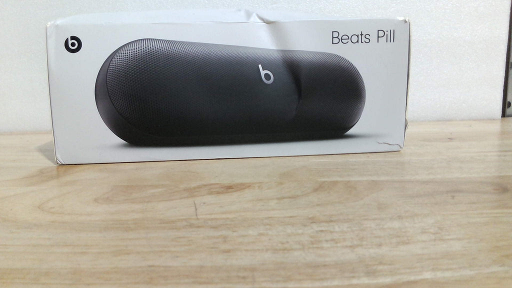 Parlante Bluetooth Portátil Beats Pill | Hasta 24h de Batería | Resistente al Agua | Compatible con Apple y Android | Sonido Potente | Negro Mate