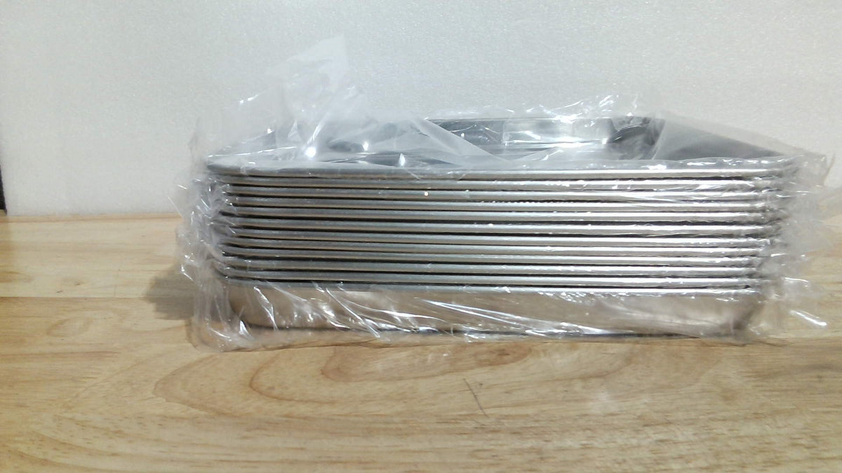 Set de 12 Bandejas para Hornear Potchen | Acero Inoxidable para Horno Tostador | Antiadherentes, Fáciles de Limpiar | 9x6.7x1 pulgadas