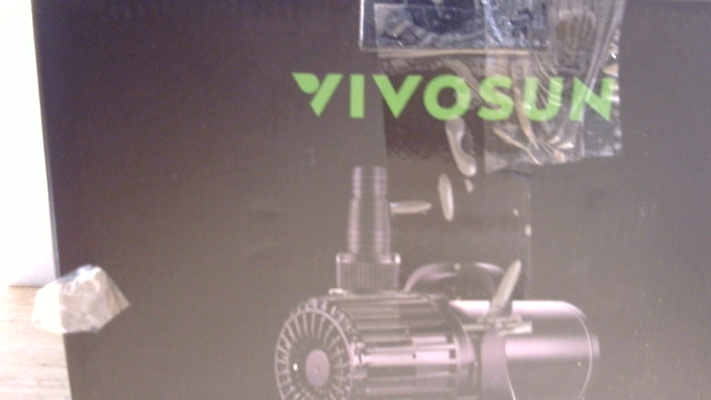 Bomba de Agua Sumergible VIVOSUN 1600 GPH | 100W para Estanque, Ultra Silenciosa | Altura de Elevacion 15 pies | para Cascadas, Peceras e Hidroponia