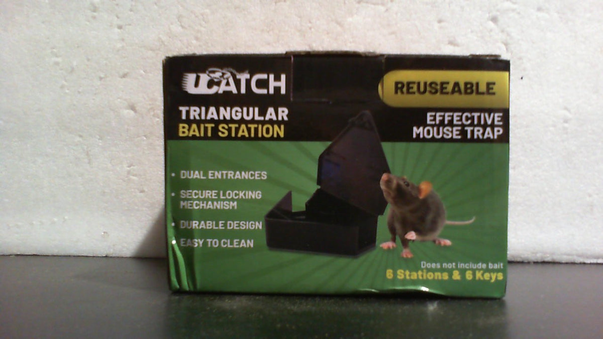 LockBait Pro Estaciones de Cebo para Ratones 6 Piezas | Cajas de Cebo para Exteriores con Llaves | para Uso Interior y Exterior UCatch