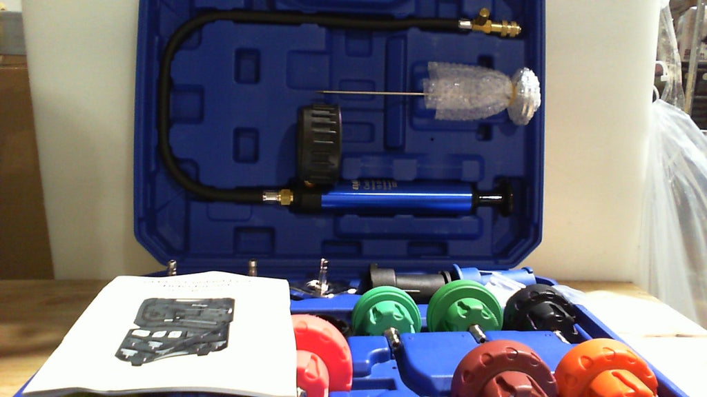 kit probador de presión de radiadores y sistema de enfriamiento automotriz