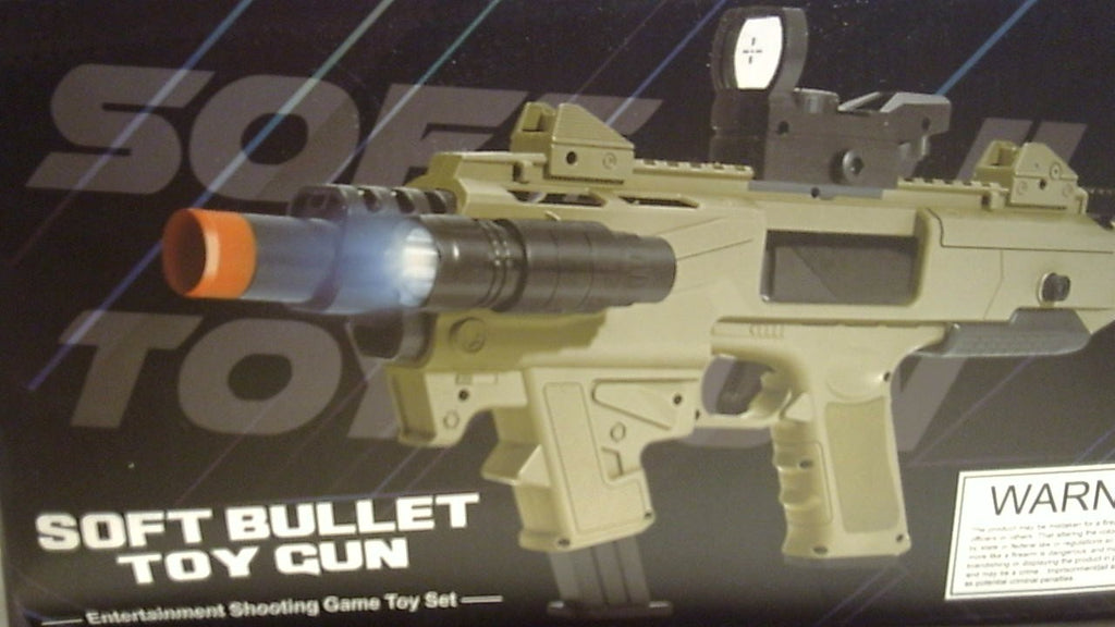 Pistola de Juguete Blaster con Dardos de Espuma | Dispara Balas Suaves y Expulsa Casquillos | Incluye 2 Cargadores | Regalo para Ninos y Adultos 8+